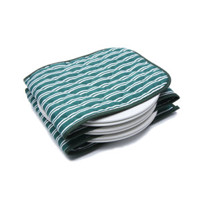 Hot Ideas Electric Plate Warmer Extra Large - Green and White Stripe