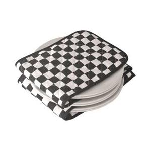Hot Ideas Electric Plate Warmer - Black and White Check