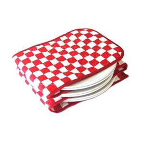 Hot Ideas Electric Plate Warmer - Red and White Check